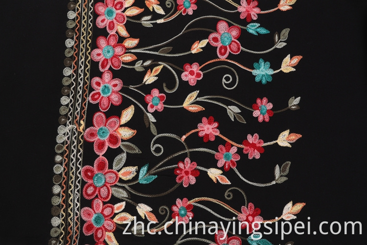 热销售廉价编织的花卉刺绣100％女rain tabor女装